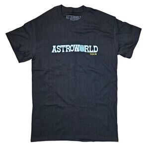 Travis Scott Astroworld Tour Concert T Shirt Size S Black NEW Wish You Were Here